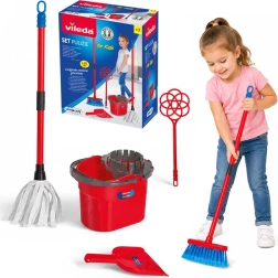 Vileda for kids детски комплект за почистване с моп, кофа и метла