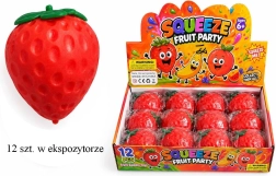 Anti-stress squeeze ball strawberry - 1 piece