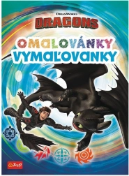 Книжка за оцветяване Как да си дресираш дракон 20 × 27,5 см