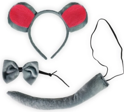 Костюмен комплект мишка с опашка и папионка