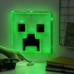 Minecraft неонова светлина Creeper за стена