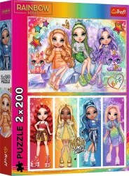 Пъзел 2x200 – дъгови кукли RAINBOW HIGH