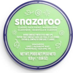 Светлозелена боя за лице SNAZAROO 18 мл