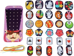 Lucy & Leo вълшебен дървен нанизващ комплект