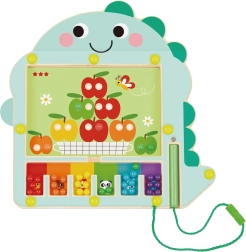 Магнитна игра за сортиране на цветове с динозавър