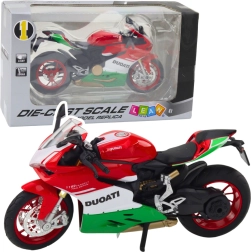 Метален спортен мотоциклет със светлини и звуци 1:12