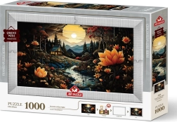 Puzzle Night Beauties 3 in 1 with Frame and Glue, 1000 Pieces