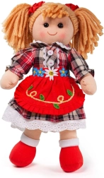 Текстилна кукла Bigjigs Toys Mandie 34 см