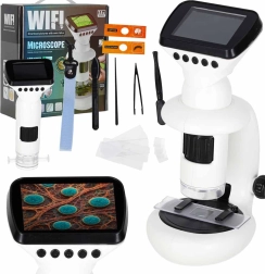 Цифров Wi‑Fi микроскоп с LCD дисплей, увеличение 200× до 1000×