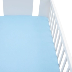 Jersey fitted sheet for crib NEW BABY 120 × 60 blue