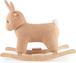 Bieco люлеещо се зайче Fine от букле на дървени шейни