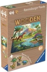 Ravensburger дървен пъзел динозаври 44 части