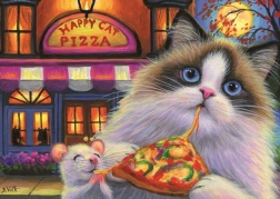 Pizza Puzzle for Cats - Variety of Flavors