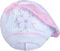 Плетена барета New Baby, светлорозова, за деца 3–4 години