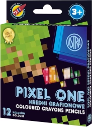 ASTRA каолинови пастели PIXEL ONE, 12 бр.