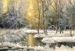 NORIMPEX Diamond Painting – Forest with a Lonely Cabin 30 × 40 cm