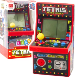Мини игрови автомат Tetris Ретро 49 игри 1676 нива Червен