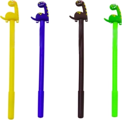 Химикалка с динозавър, черен пълнител 0,5 mm – микс цветове