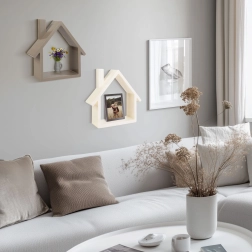 Decorative wall shelf in the shape of a house - 1 piece