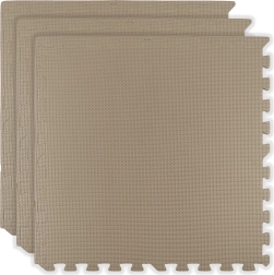 Пенова подова подложка HUMBI 180 × 60, голям водоустойчив пъзел, безопасна за деца, 3 бр., светло бежова