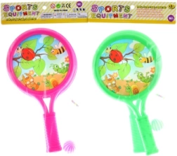 Kids paddle set with ball and basket – animal motif