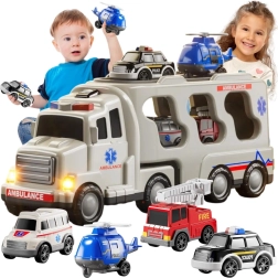 Woopie rescue transporter with lights and sounds, 5 pieces
