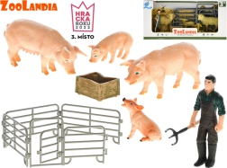 Zoolandia farm figures set with babies and accessories