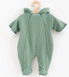 Детски зимен гащеризон с качулка NEW BABY Frosty mint, р-р 62 (3–6 месеца)