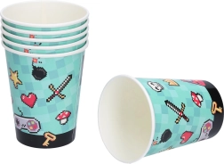 Хартиени парти чашки ИГРА 250 мл – комплект 6 бр.