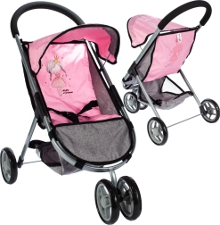 Детска количка за кукли Little Princess PinkGrey