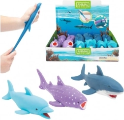 Разтегливо антистресово морско животче от силикон, пълнено с пясък