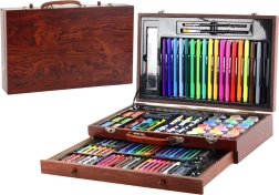 Art Set in Wooden Case 123 Pieces