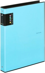 Класьор A4 PASTELINI син, 4-пръстенен ламиниран