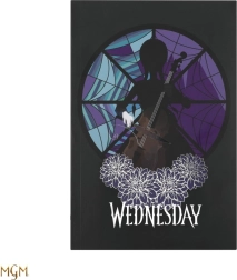 Линиран бележник Wednesday с мека подвързия, 128 страници