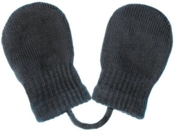 Baby winter mittens New Baby graphite (0–3 m)