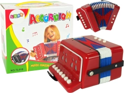 Accordion instrument for little musicians Red