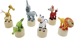 Сафари дървено стискащо животинче