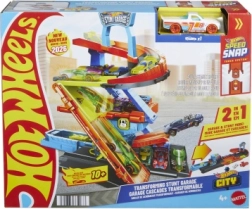 Hot Wheels City каскадьорски гараж, 3-етажно паркиране