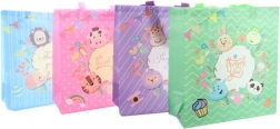 Plastic gift bag with animals 26.5 × 29.5 × 12 cm