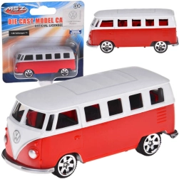 Метален модел VOLKSWAGEN T1 1:56 червено-бял