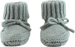 Lodger knitted merino wool booties 0–6 months