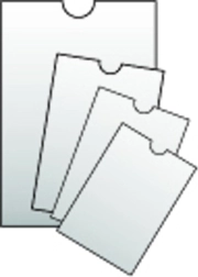 Transparent cover for train tickets