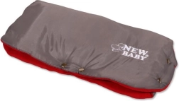 Ръкавник за количка Classic Fleece сив/червен