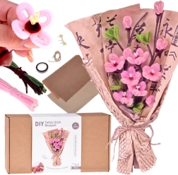 Креативен DIY комплект – текстилен букет SAKURA (японска череша)