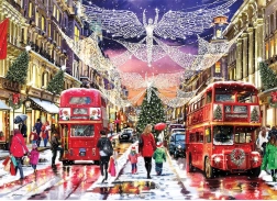 Пъзел Коледна Regent Street XL 500 части GIBSONS