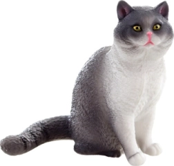 Пластова фигурка на котка – реалистична декорация и играчка