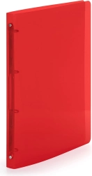 A4 Red Four-Ring Binder