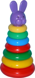Цветна сгъваема пирамида с рингчета за най-малките