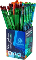 Триъгълен графитен молив HB ASTRA Pixel One