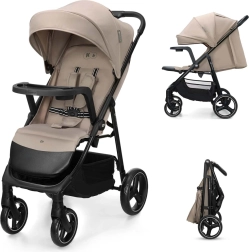 Спортна бебешка количка Kinderkraft Trig 3 с табличка stone beige